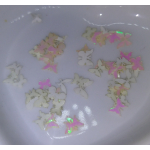 vlindertjes 0,5 cm. wit tintjes